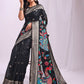 Shree Shyam Fashion Linen Cotton Black Saree