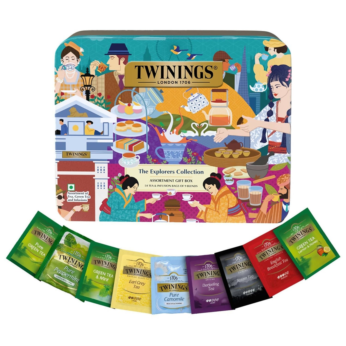 Twinings The Explorers Collection Assortment Tea Gift Set | Swadesiicart