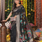 Shree Shyam Fashion Linen Cotton Black Saree
