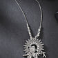 NVR Women's Silver-Toned German Silver Oxidised Pendant with Chain | Swadesiicart