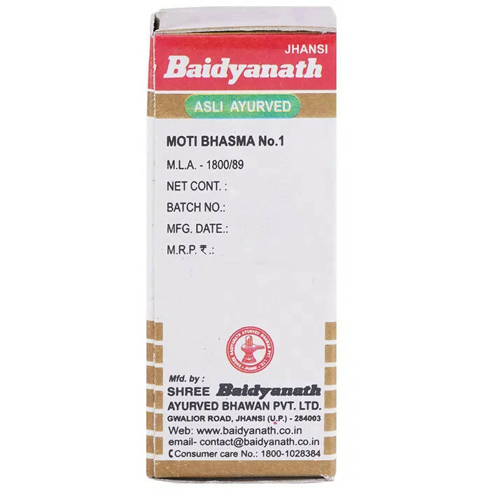 Baidyanath Jhansi Moti Bhasma No.1 - Swadesiicart