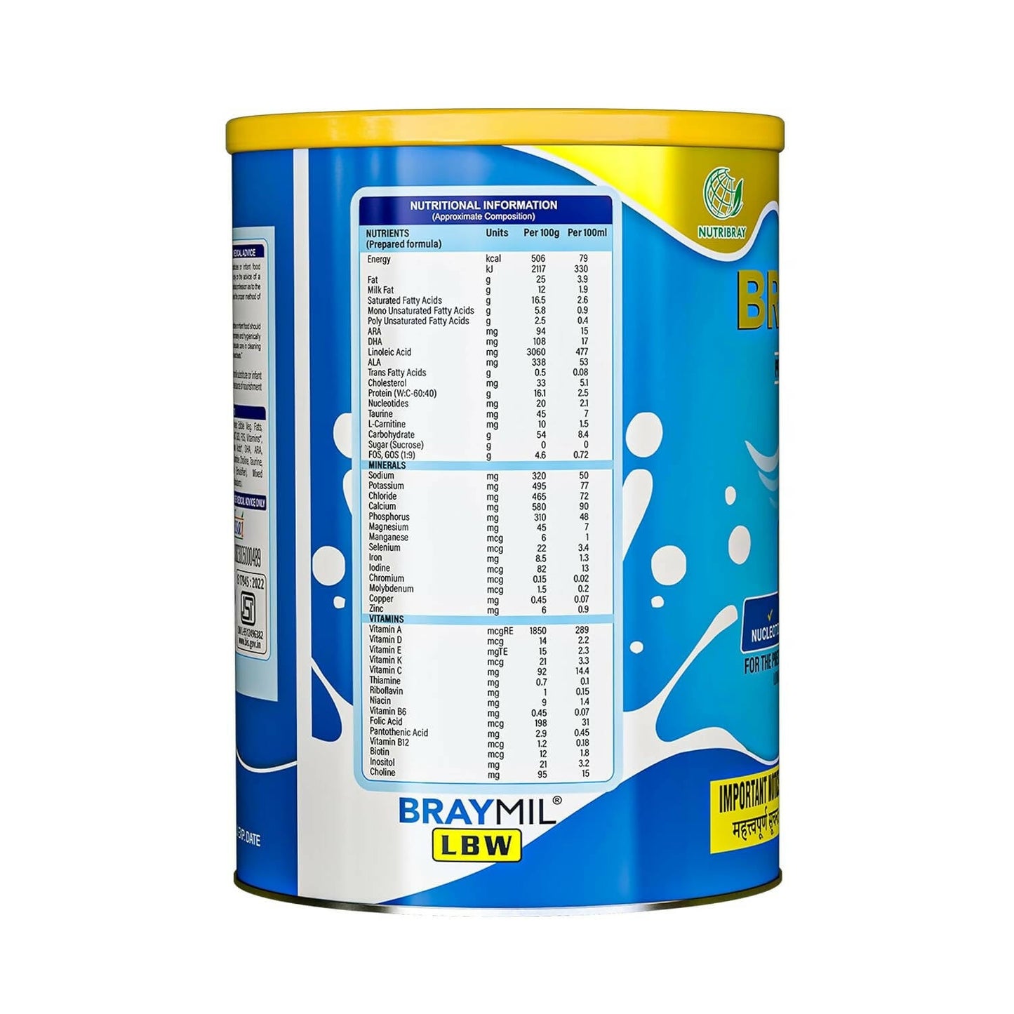 Braymil Pre-Term Formula LBW for the Preterm Baby Powder | Swadesiicart