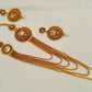 White Kemp Layer mugappu Necklace Set - Swadesiicart
