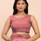 Shree Shyam Fashion Linen Cotton Peach Saree