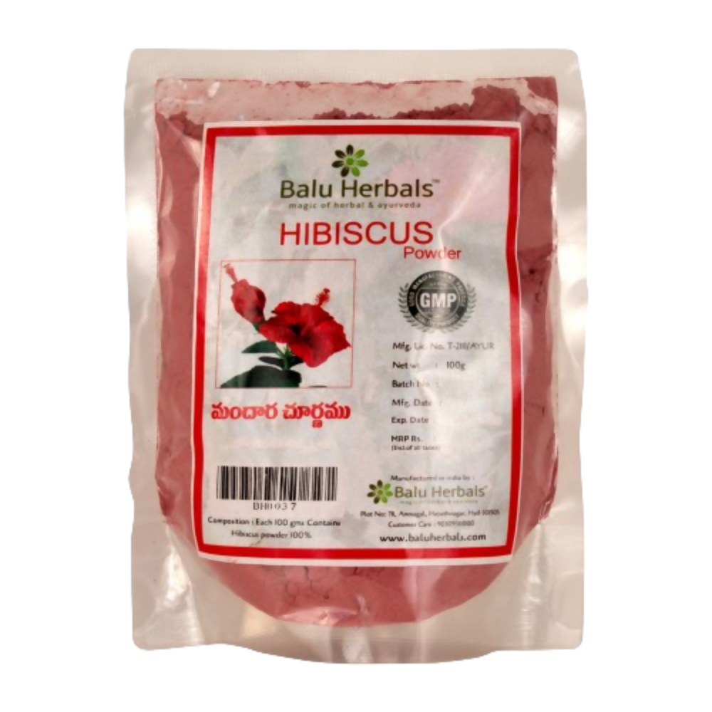 Balu Herbals Hibiscus Flower (Mandara) Powder - Balu Herbals