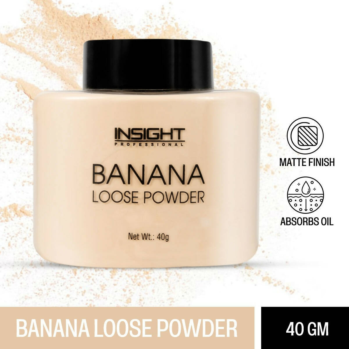 Insight Cosmetics Banana Loose Powder - Swadesiicart