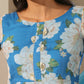Pomcha Jaipur Blue Gul Fiza Anarkali Set | Swadesiicart