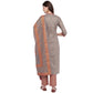 NOZ2TOZ Women's Grey Kurta & Palazzo With Dupatta- (3pcs set) - Swadesiicart