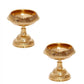 eCraftIndia Gold Toned 2 Pieces Brass Diyas | Swadesiicart