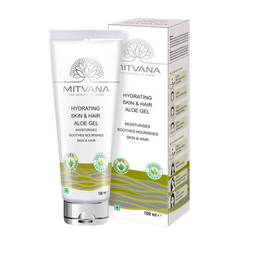 Mitvana Hydrating Skin & Hair Aloe Gel (with Aloe Vera) - Swadesiicart