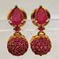 Cute Ruby Earrings | Swadesiicart
