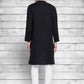 Even Apparels Black Cotton Linen Asymetrical Kurta - Black | Swadesiicart
