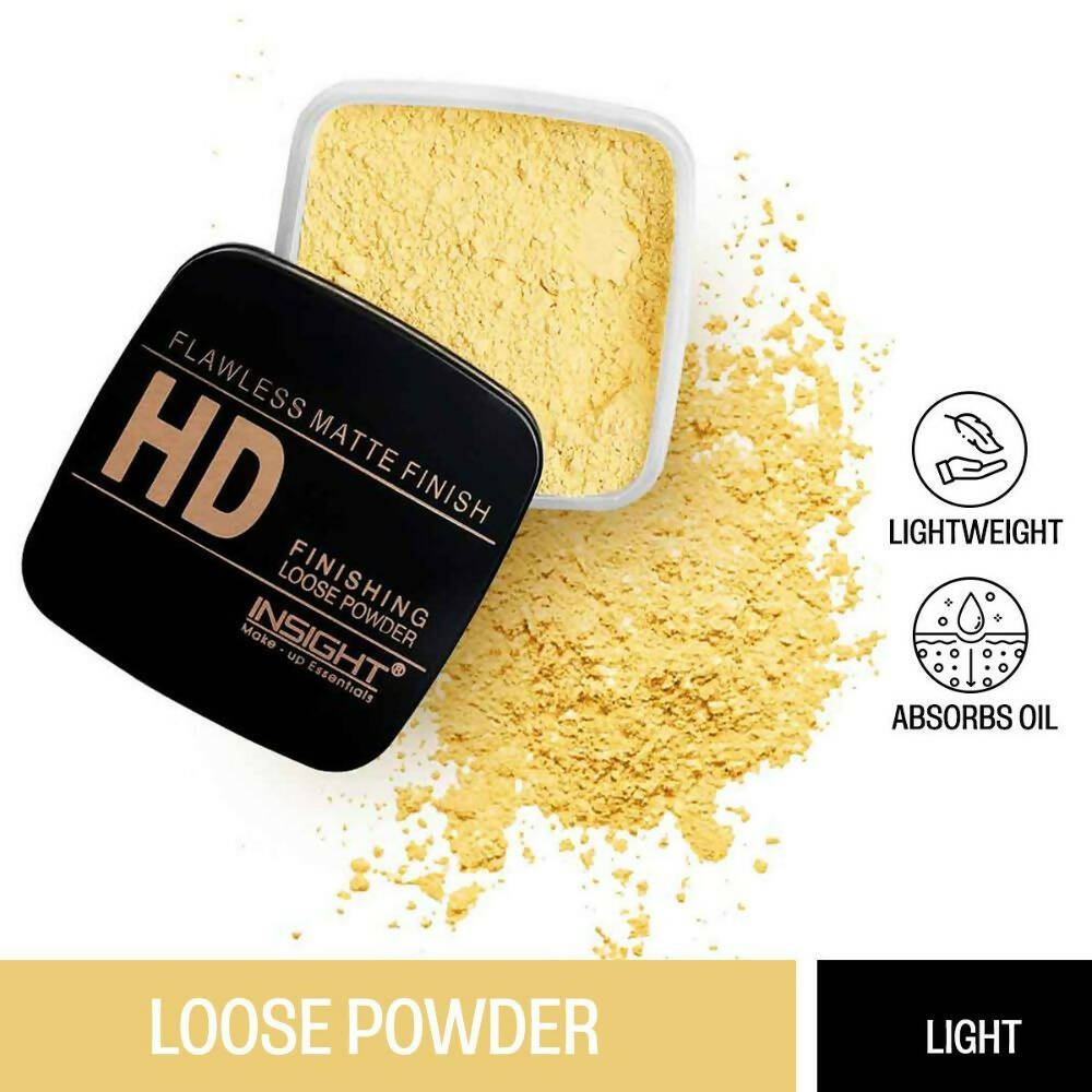 Insight Cosmetics HD Finishing Loose Powder - Light - Swadesiicart