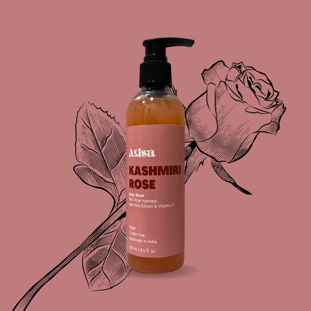Atisa Kashmiri Rose Body Wash | Swadesiicart