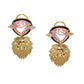 Pink Danglers- Ruby Raang | Swadesiicart
