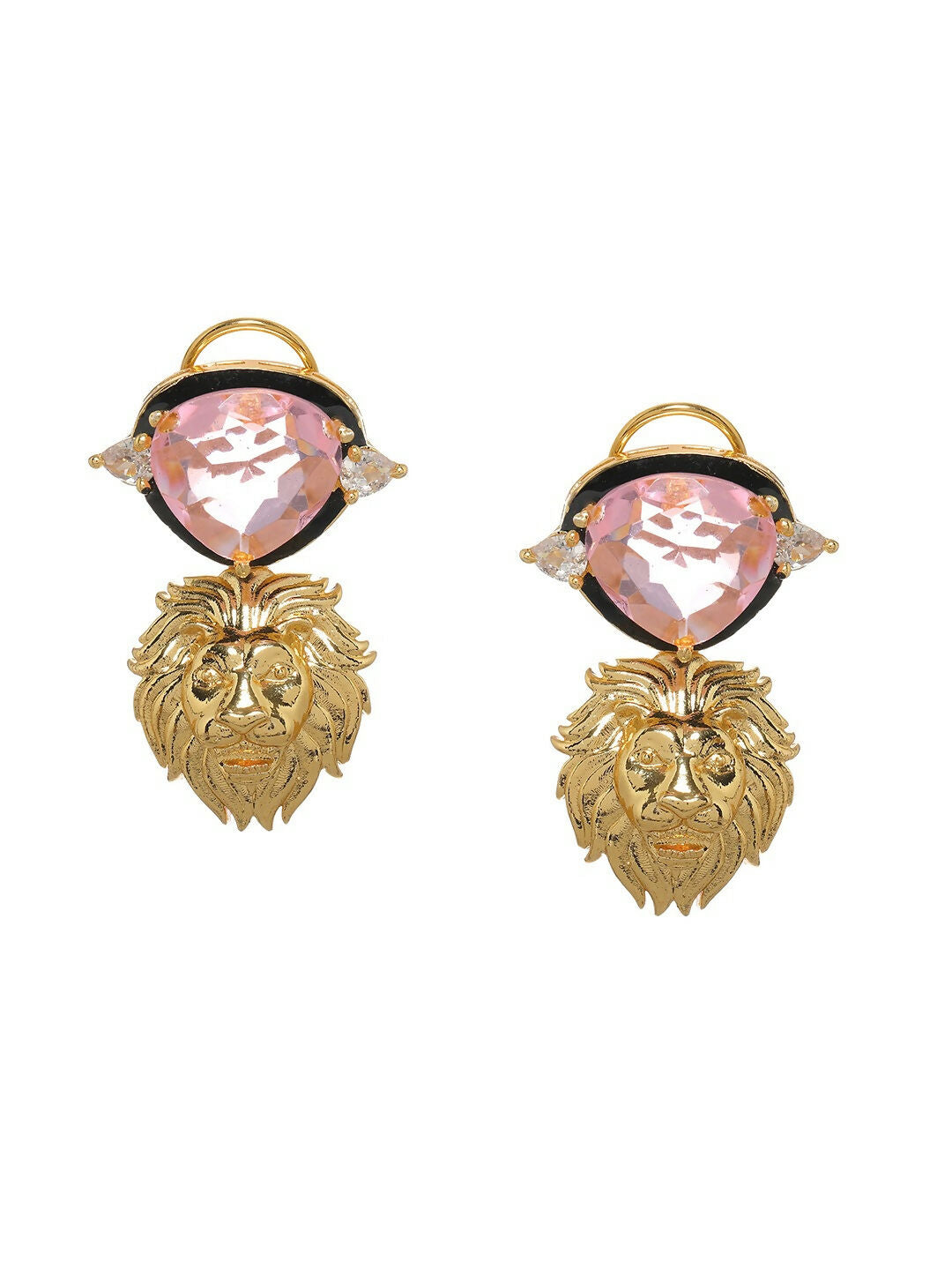 Pink Danglers- Ruby Raang | Swadesiicart