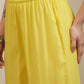 Vishudh Yellow Floral Embroidered Round Neck Thread Work Straight Kurta With Palazzos - Swadesiicart