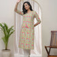 Vaasva Women Multi Cotton Printed Straight Kurti With Pant | Swadesiicart