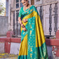 Anaita Yellow Soft Silk Woven Saree With Blouse