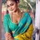 Anaita Yellow Soft Silk Woven Saree With Blouse