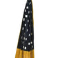 Yellow and Black Pochampally Ikat Cotton Handloom Dupatta with Square Buta Design - Global Threads | Swadesiicart