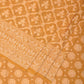 Yellow Cut Work Tussar Cotton Handloom Saree with All Over Jamdani Style Design - Global Threads | Swadesiicart