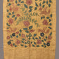 Yellow Kalamkari Hand Painted Cotton Silk Handloom Dupatta with Lotus and Birds Design - Global Threads | Swadesiicart
