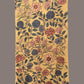 Yellow Kalamkari Hand Painted Sico Stole with Floral Design - Global Threads | Swadesiicart
