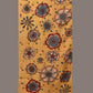 Yellow Kalamkari Hand Painted Woolen Handloom Stole with Floral Design - Global Threads | Swadesiicart