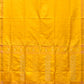 Yellow Uppada Silk Handloom Saree with Karpur Pallu Design - Global Threads | Swadesiicart