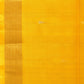 Yellow Uppada Silk Handloom Saree with Karpur Pallu Design - Global Threads | Swadesiicart