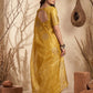 Anaita Yellow Tissue Silk Woven Saree With Blouse