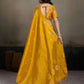Anaita Yellow Tissue Silk Woven Saree With Blouse
