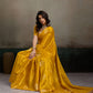 Anaita Yellow Tissue Silk Woven Saree With Blouse