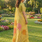 Anaita Yellow Linen Saree With Blouse Piece