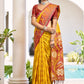Anaita Yellow Silk Saree With Blouse Piece