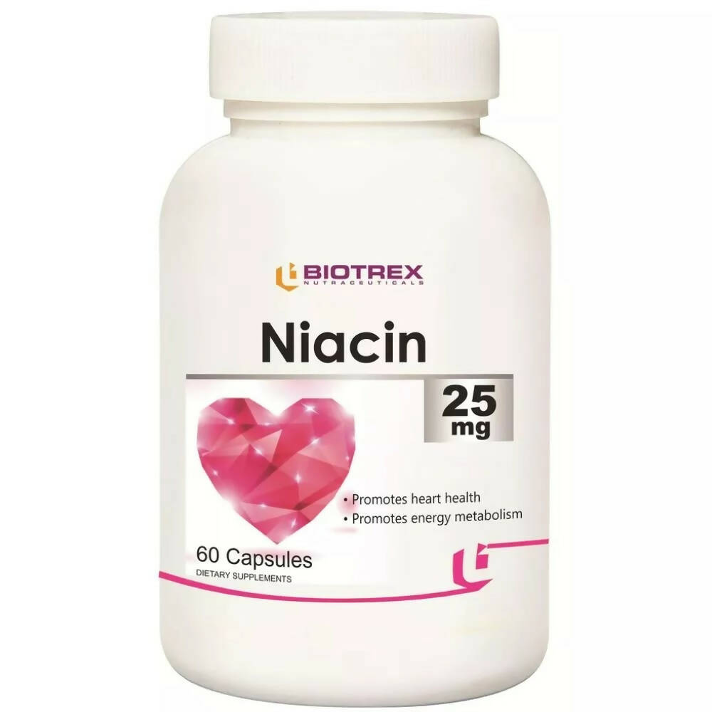 Biotrex Niacin 25mg Capsules | Swadesiicart