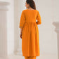 Ethnic Festive Wear Viscose Chanderi orange Stitched Suit With Dupatta - Tanisha | Swadesiicart