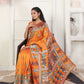 Shree Shyam Fashion Silk Blend Orange Saree