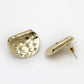 NVR Women Gold-Polished Contemporary Studs Earrings - Swadesiicart