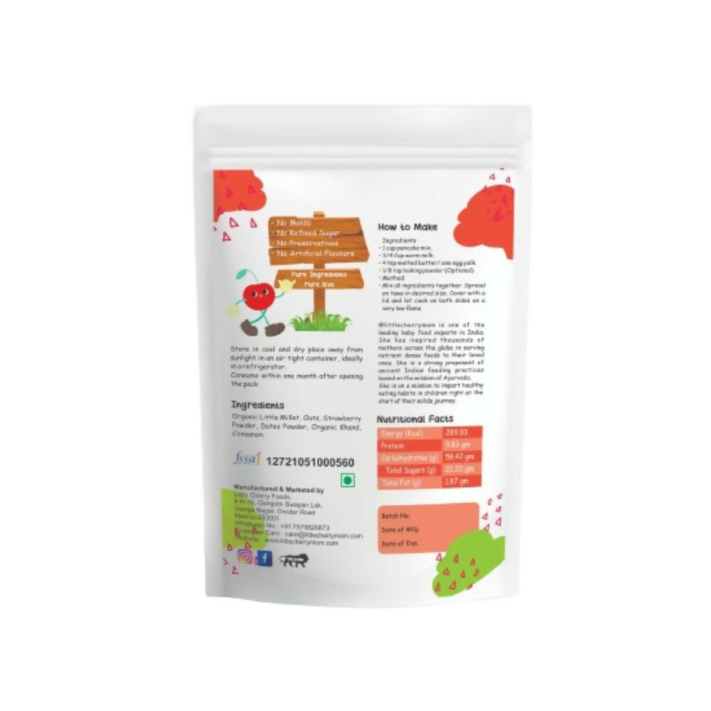Littlecherrymom Pancake Mix Little Millet Strawberry - Swadesiicart
