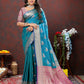 Lorenvalley Fashion Rama Soft Silk Woven Design Zari Weaving Saree - Swadesiicart