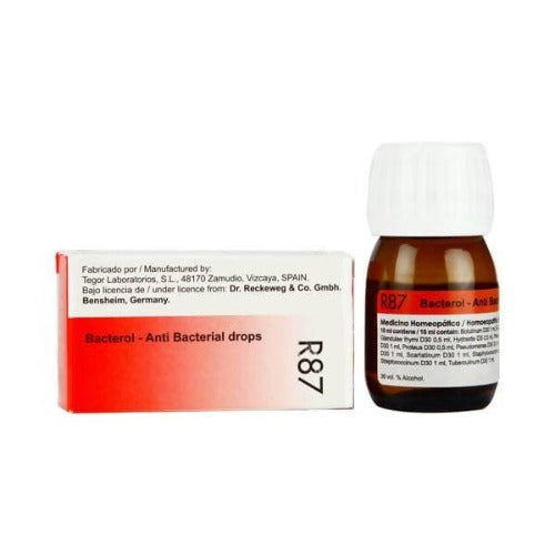 Dr. Reckeweg R87 Bacterol - Anti Bacterial Drops | Swadesiicart