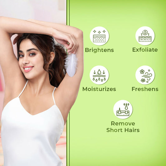 VI-JOHN Feather Touch Lime & Aloevera Hair Removal Cream for Women for Dry Skin, Suitable for Legs, Underarms, Bikini Line, Arms