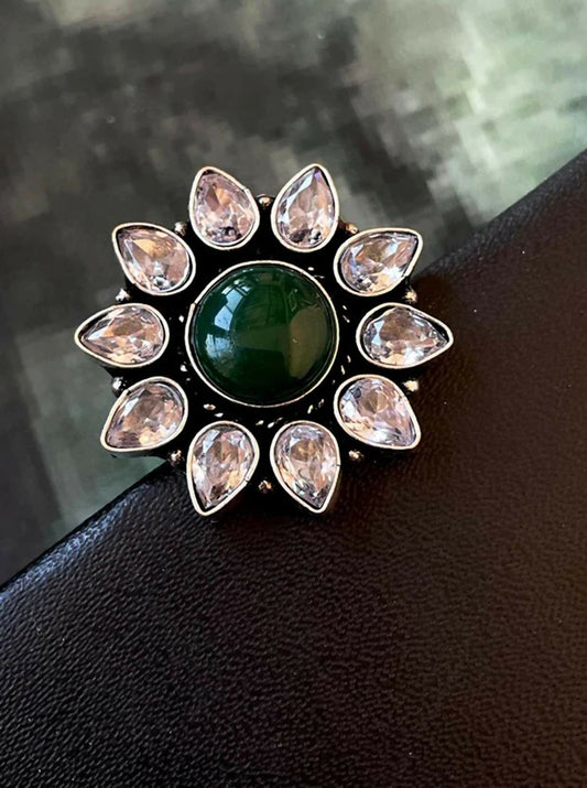 Joban Fashion Monalisa Stone Partywear Trendy Adjustable Ring | Swadesiicart