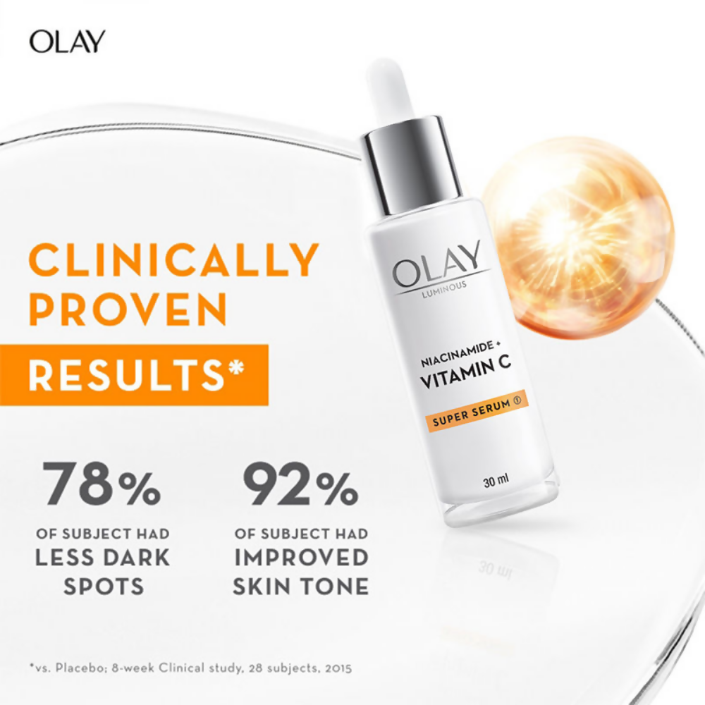 Olay Hydration Boost Kit With Niacinamide + Vitamin-C Super Serum & Cleanser - Swadesiicart