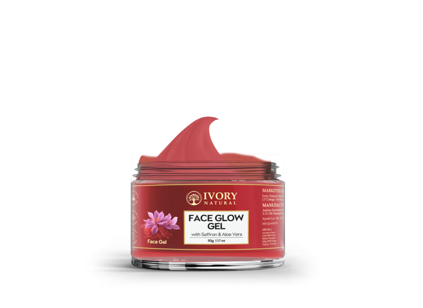 Ivory Natural Face Glow Gel For Instant Glow And Timeless Radiance, Achieve Glowing And Shiny Face | Swadesiicart