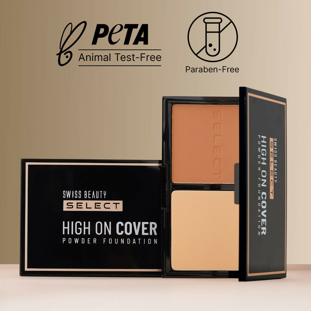 Swiss Beauty Select High On Cover Powder Foundation - 2 Light Natural | Swadesiicart