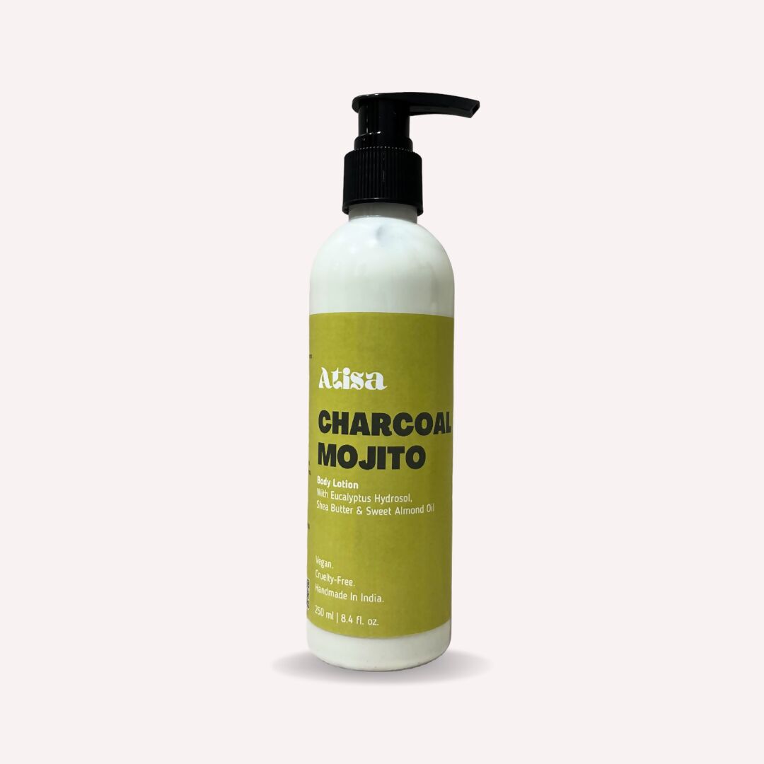 Atisa Charcoal Mojito Body Lotion | Swadesiicart