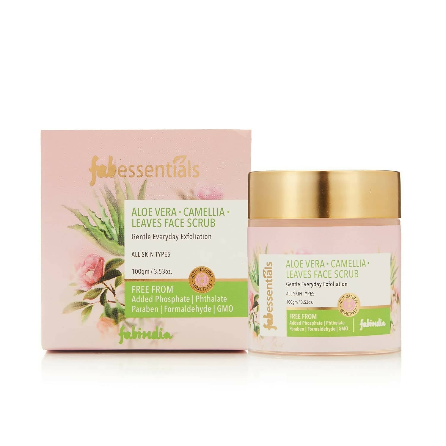 Fabessentials Aloe Vera Camellia Leaves Face Scrub - FabIndia Limited